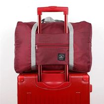 Bolsa de Armazenamento Portátil Dobrável Multifuncional Grande Capacidade para Viagens - Vermelho
