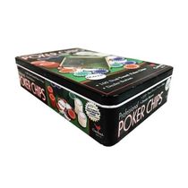 Kit 100 Ficha Poker Profissional Poker Chips + Ficha Dealer