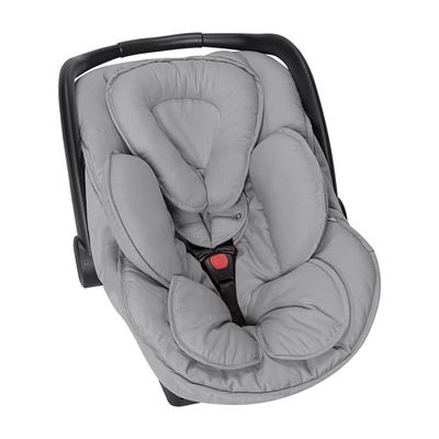 Capa Anatômica Cinza Bebê Conforto Acolchoada Ajustável