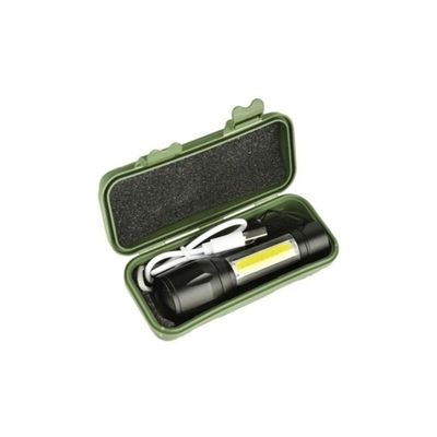 Lanterna Mini Led Recarregável Usb Zoom Forte