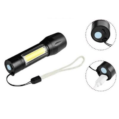 Mini Lanterna Tática Led Usb Recarregável