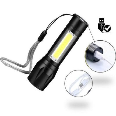 Mini Lanterna Tática Led Usb Recarregável