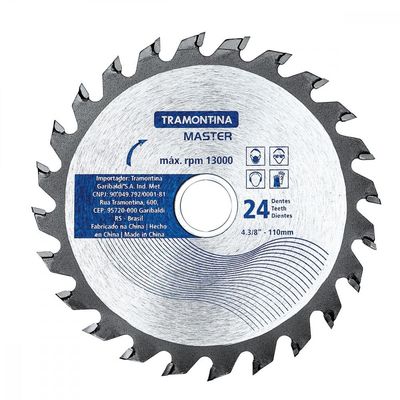 Disco de Corte para Madeira 4.3/8'' Tramontina