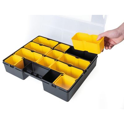 Maleta Organizadora Plastica 17" Tramontina com Modulos Organizadores e Divisorias Moveis