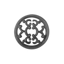 Rosácea Decoração Ferro Fundido Imperial Grade Portão 18cm