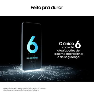 Celular Samsung Galaxy A17 4G Tela 6.7" 128GB Super AMOLED Câmera Tripla 50MP Azul