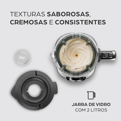Liquidificador Wap Prosdócimo 900W Cinza/Preto 2L - WB2000 Preto,Cinza / 220