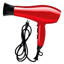 Secador de Cabelo Professional 220V Turbo Ar Quente Frio Vermelho