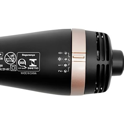 Escova Secadora Modeladora Alisadora Multifuncional 3 em 1 220v - Seca, Alisa e Modela com Facilidade