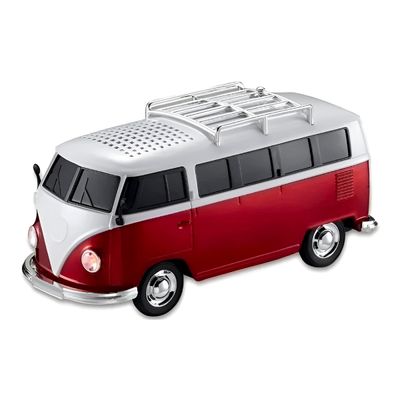 Caixinha de Som Formato Carro Kombi Bluetooth USB Cor:Preto
