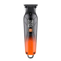 Maquina de Cortar Cabelo Kemei 1741 Degrade Acabamento Cor:Laranja