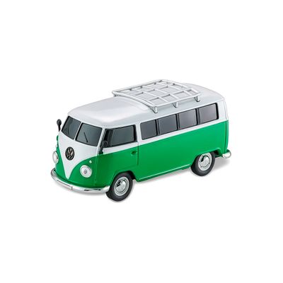 Caixinha de Som Formato Carro Kombi Bluetooth USB Cor:Azul