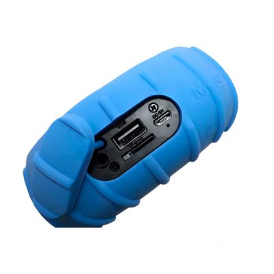 Mini Caixa de Som Resistente à Água Portátil com Alça Cor:Azul