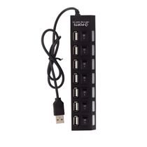 Hub Cabo Usb 2.0 Extensor Adaptador 7 Portas Hd Pen Drive - Conecte Todos Seus Dispositivos com Praticidade