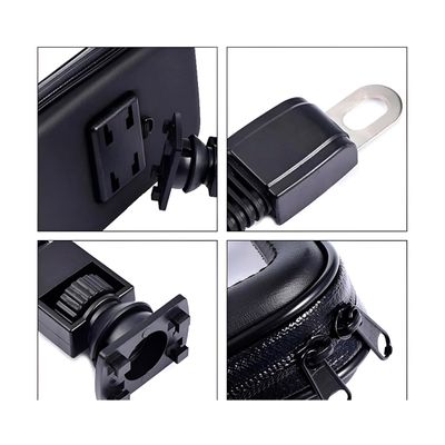 Suporte Capa Case Protetora com Carregador Celular - Fixação Segura 360° para Bicicleta e Moto