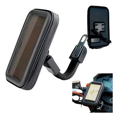 Suporte Capa Case Protetora com Carregador Celular - Fixação Segura 360° para Bicicleta e Moto
