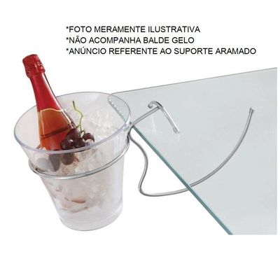 Suporte Para Pendurar Balde De Gelo Em Mesas Bancadas Festa Aramado Economiza Espaço