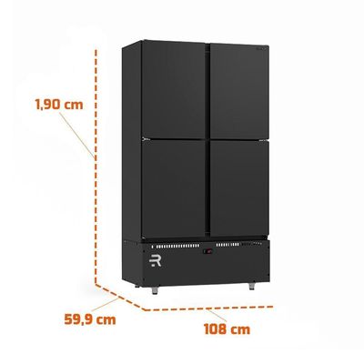 Mini Câmara 744 Litros Preto Motor Inferior Refrimate