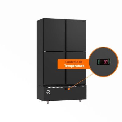 Mini Câmara 744 Litros Preto Motor Inferior Refrimate