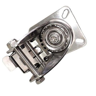 Rodízio Inox 8x2 Pu Elástico C-freio Capacidade 700kg