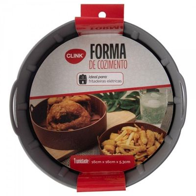 Forma Redonda Fritadeira Elétrica Silicone 16x16cm