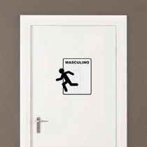 Placa Toilette Masculino