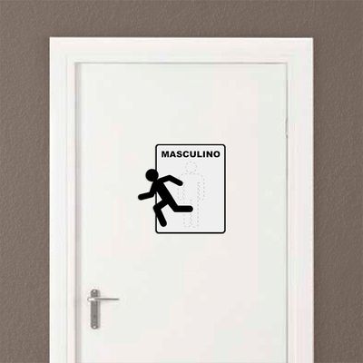 Placa Toilette Masculino