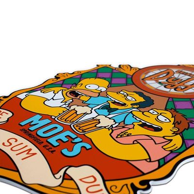 Placa Decorativa Cerveja Simpson Duff Recorte 44x28 Cm