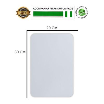 Placa De Sinalização Atenção Proibido Estacionar 20x30 Cm