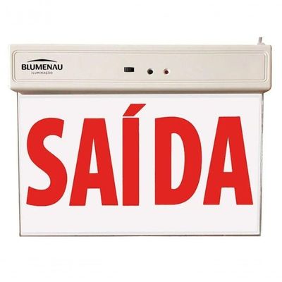 Placa De Saída Led 1 Face 1W - Vermelha - Blumenau Iluminação