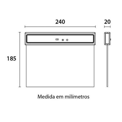 Placa De Saída Led 1 Face 1W - Vermelha - Blumenau Iluminação