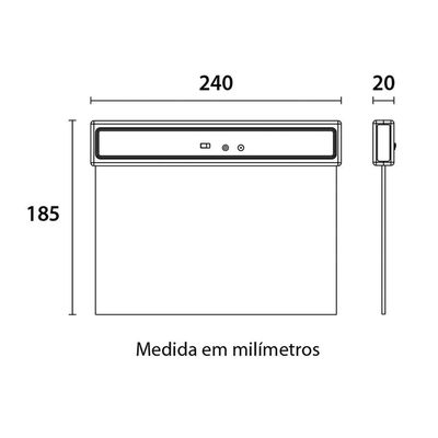 Placa De Saída De Emergência Blumenau 1w Bivolt