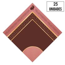 Embalagem Para Ovo Coelho Clássico Rose 500g A 750g - 25 Un