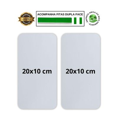Kit 2 Placas Sinalização Banheiro Feminino Masculino 20x10cm