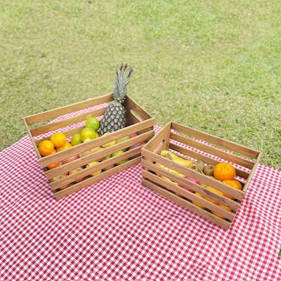 Caixa Hortifruti Malta 40x24x23cm -madeira