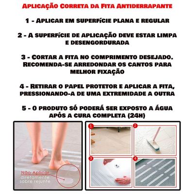 Fita Antiderrapante 50 Mm X 30 Metros - Preta