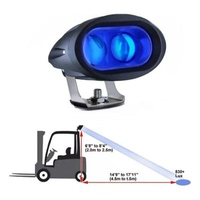 Farol Led Empilhadeira Blue Spot Luz Azul 20W Pulverizador