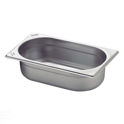 Cuba Tramontina 1/4 Em Aço Inox Sem Alças Profundidade 100 Mm - Aço 304 Tramontina