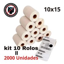 Etiqueta Térmica 100x150 Mm Serrilha E-commerce 10 Rolos