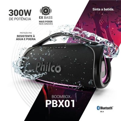 Boombox Philco Extreme Bluetooth V.5.4 300W PBX01 Bivolt