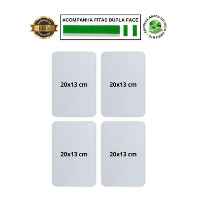 4 Placas De Sinalização Banheiro Feminino Masculino Regras Kit