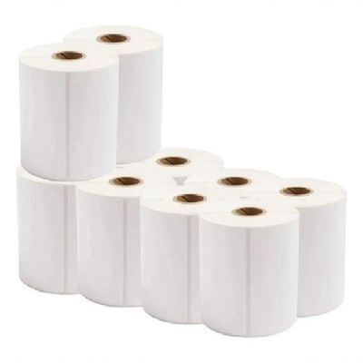 20 Rolos 200 Etiqueta 10x15 100x150 Térmica Adesiva Cor Bran