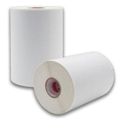 05 Rolos Etiqueta 10x15 100x150 Térmica Serrilha Cor Branco