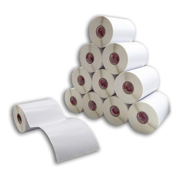 50 Rolos Etiqueta 10x15 100x150 Térmica Serrilha E-commerce