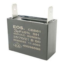 Capacitor Caixa Preto 3 Uf 450v