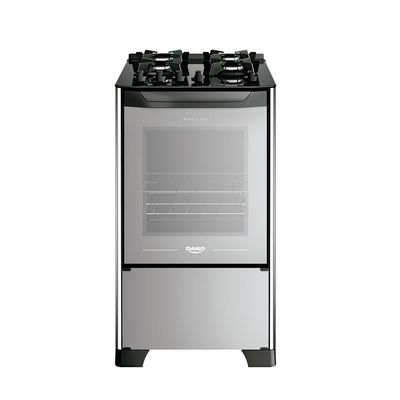 Fogão 4 Bocas Dako Magister Style Com Mesa De Vidro Espelhado Bivolt