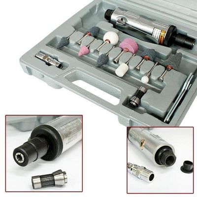 Kit Mini Retifica Pneumática Lixadeira C- Vários Acessórios