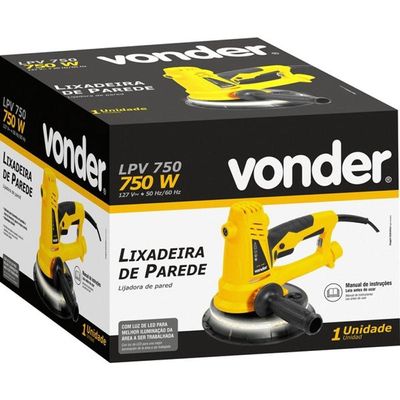 Lixadeira De Parede Com Led 750 Wats Lpv750 Vonder 110V