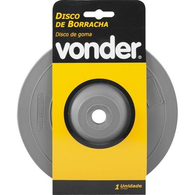 Disco De Borracha Para Lixadeira 7'' Rígido Vonder