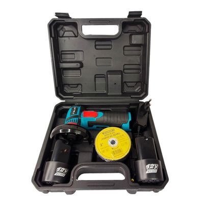 Kit Lixadeira Esmerilhadeira Angular 2 Bateria 12v+20 Discos